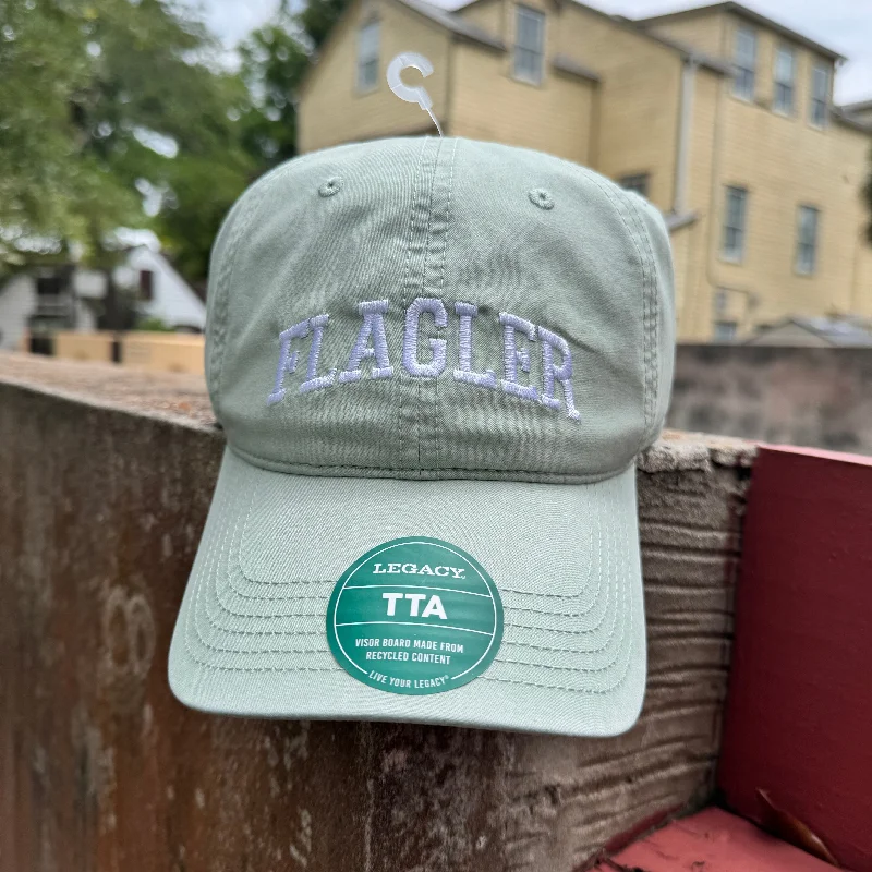 Fitted trucker cap for custom head fit -Aloe Green TTA Flagler Hat