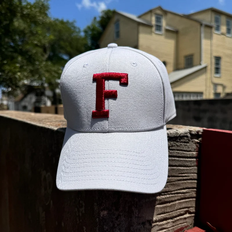 Lightweight cap for summer hiking trails -Adjustable White F Hat