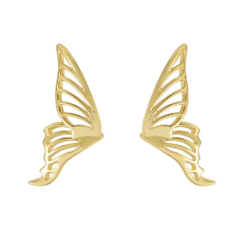 Drop Earrings with Crown Designs -Drop earrings with gold leaf accents for a nature-inspired look -Born Again Earrings