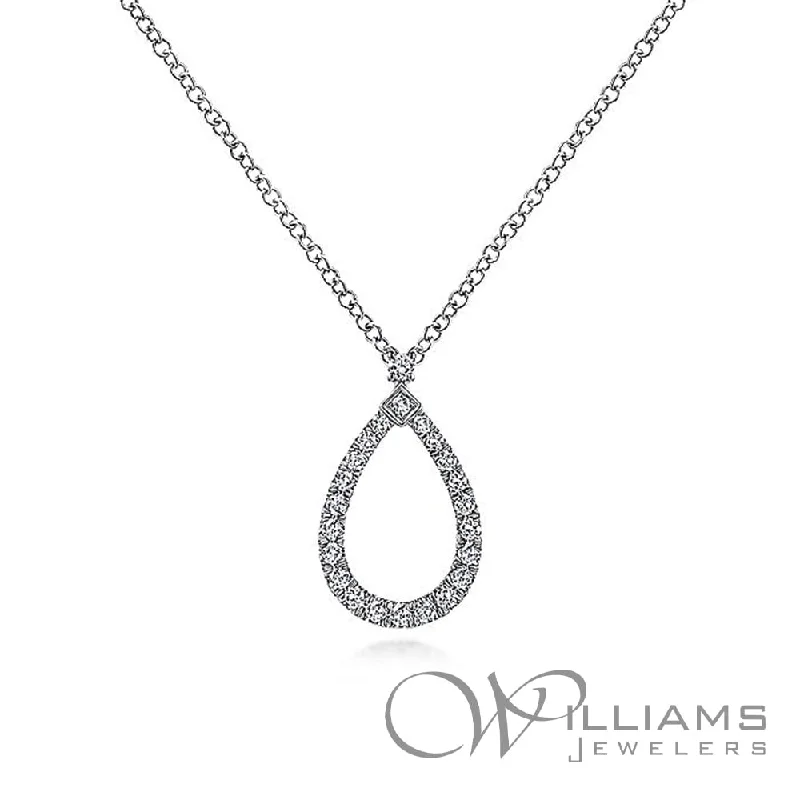 Best necklaces and pendants for everyday wear with minimalist designs-Gabriel & Co. Lusso 14 Karat Diamond Necklace