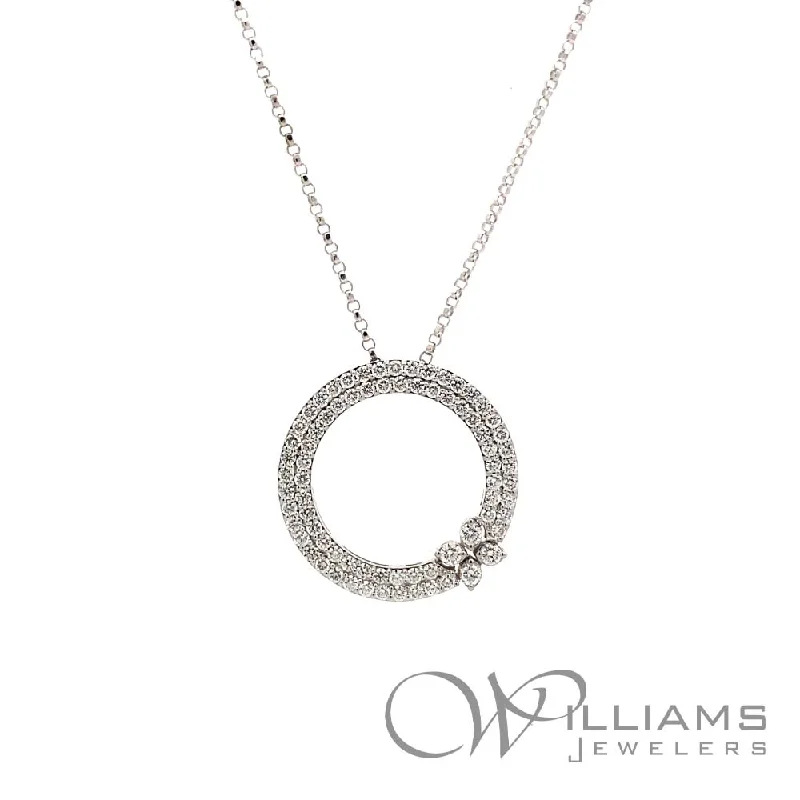 Necklaces and pendants with matching rings for a coordinated set of jewelry-Roberto Coin Love in Verona 18 Karat Diamond Necklace