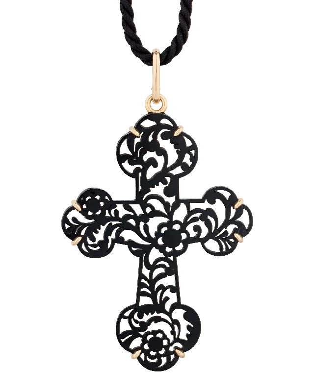 Necklaces and pendants with enamel accents for a colorful, eye-catching appearance-Pomellato Cross Pendant