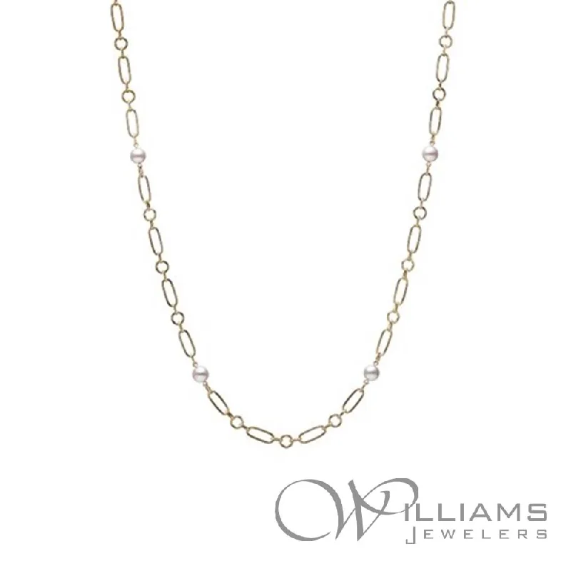 Elegant necklaces and pendants with gold chains for a chic, timeless appearance-Mikimoto 18 Karat Pearl Necklace