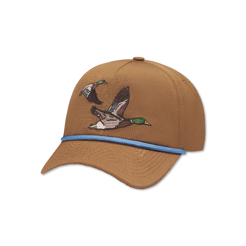 Designer trucker cap with signature brand patch -Youth Ensenada Rope Hat - Wildlife - Ducks