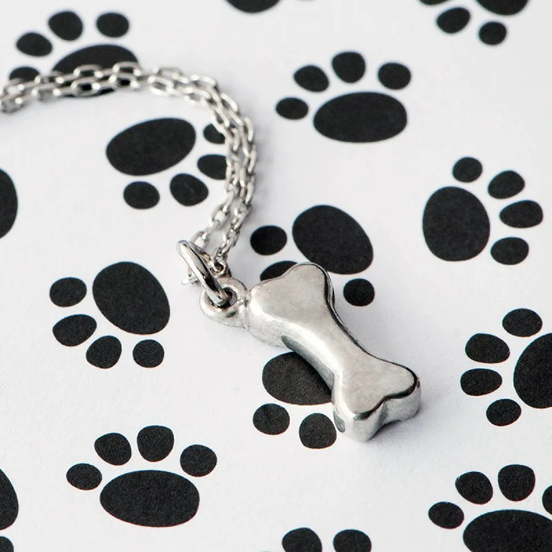 Unique necklaces and pendants with engraved messages for a sentimental gift-Man's Best Friend Necklace