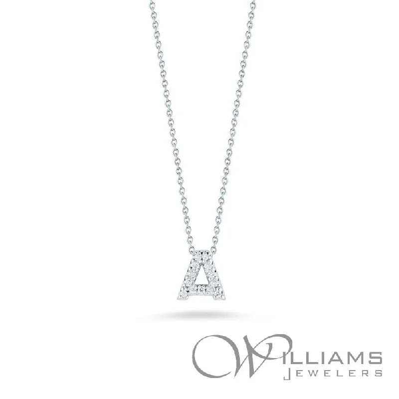 Elegant necklaces and pendants with gold chains for a chic, timeless appearance-Roberto Coin Tiny Treasures 18 Karat Diamond Necklace