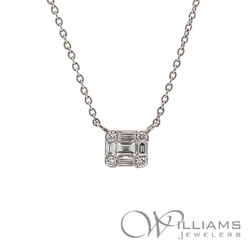 Necklaces and pendants with angel wing motifs for a spiritual, meaningful design-Williams Signature 18 Karat Diamond Necklace