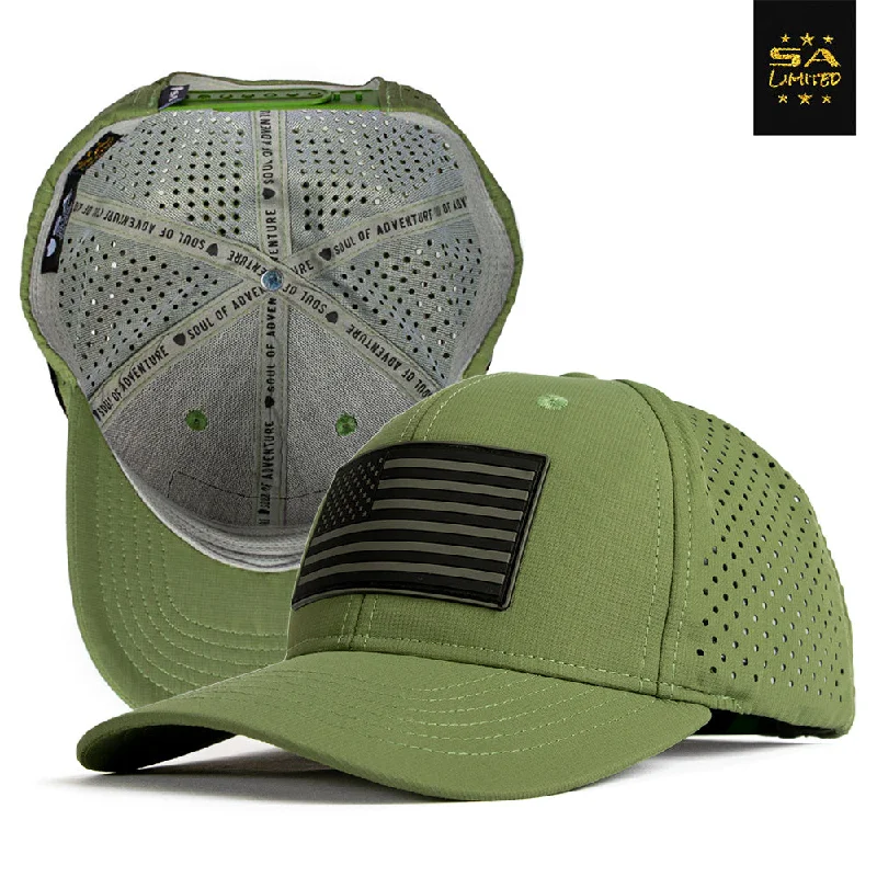 Embroidered name cap for unique personal touch -Limited Edition Performance Snapback | Honor | OD Green