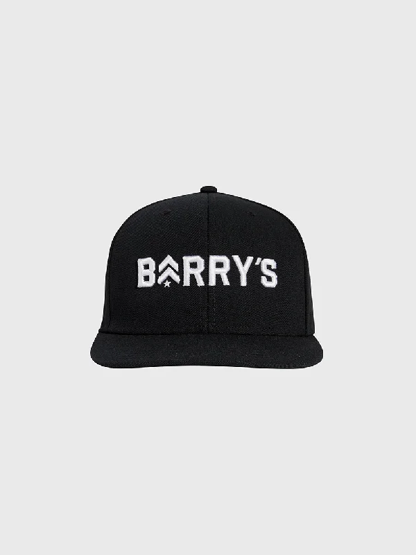 Camouflage dad cap for subtle outdoor blend -BARRY'S BLACK CLASSIC FLAT BRIM HAT