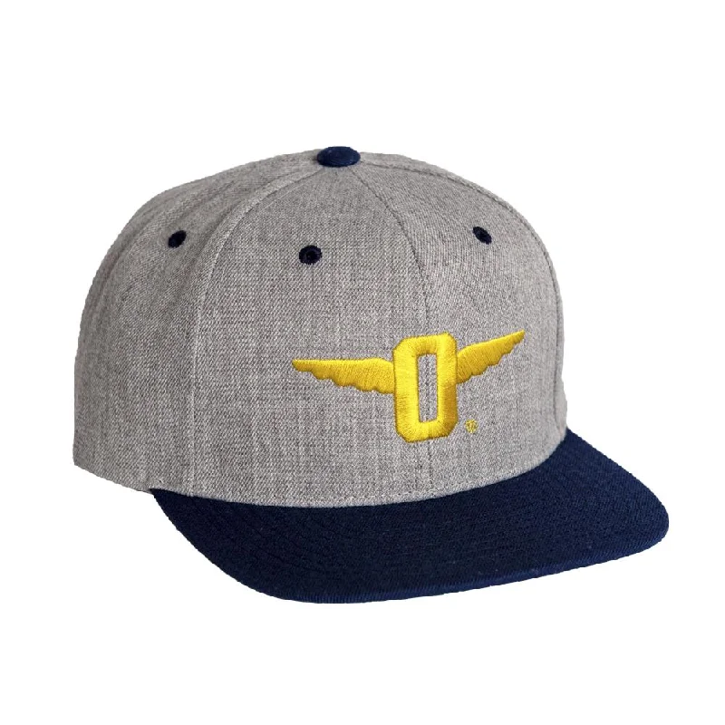 Denim dad cap for effortless casual charm -Winged-O Two Tone Snapback Cap