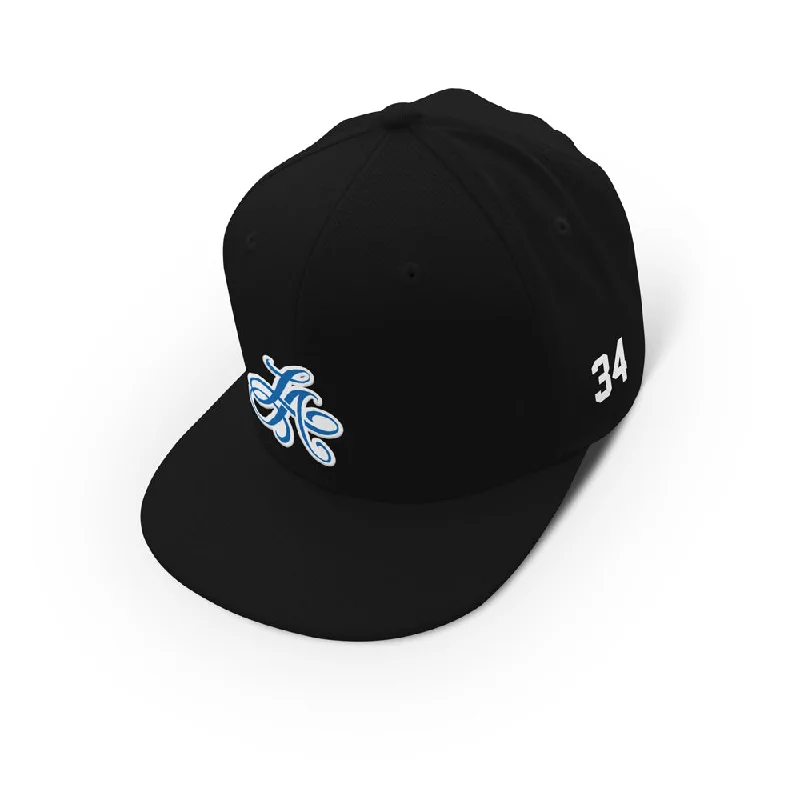 Soft cotton cap with breathable mesh back -LA Baseball Classic Wool Snapback Hat [BLACK] LA CHAMPIONS