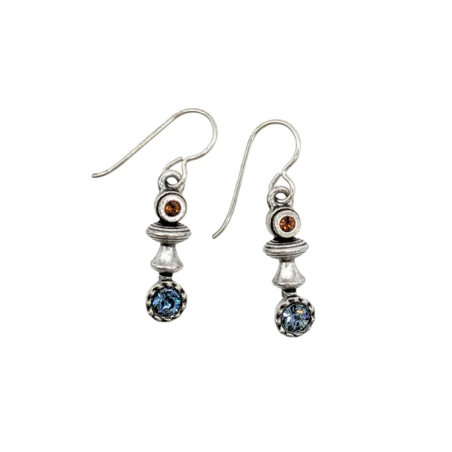 Pearl Drop Earrings for Elegance -Silver drop earrings for everyday wear -Essence Earrings by Patricia Locke - Nest