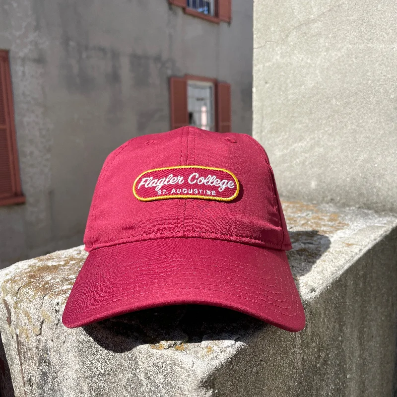 Sports fan cap with bold team colors -Crimson Perforated Hat