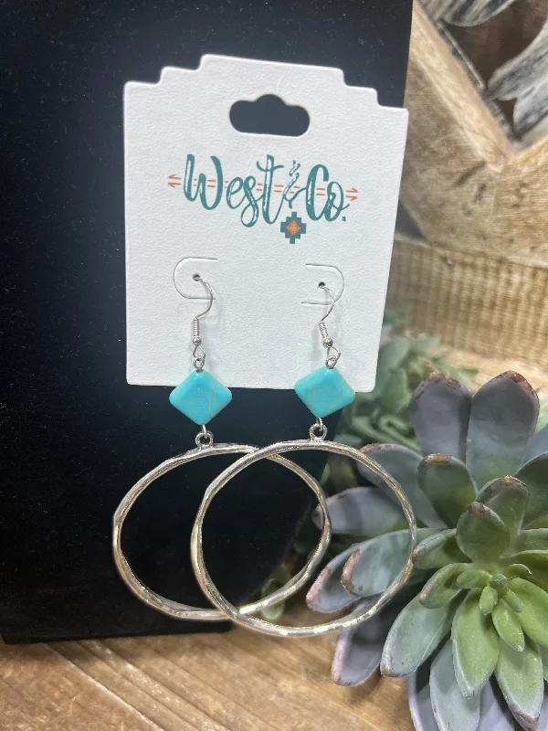 Heavy Duty Drop Earrings for Durability -Drop earrings with a sleek design for contemporary fashion -Abbott Large Hammered Hoop Earrings