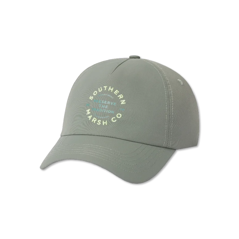 Classic cap with curved bill silhouette -Performance Hat - Marsh Traditions