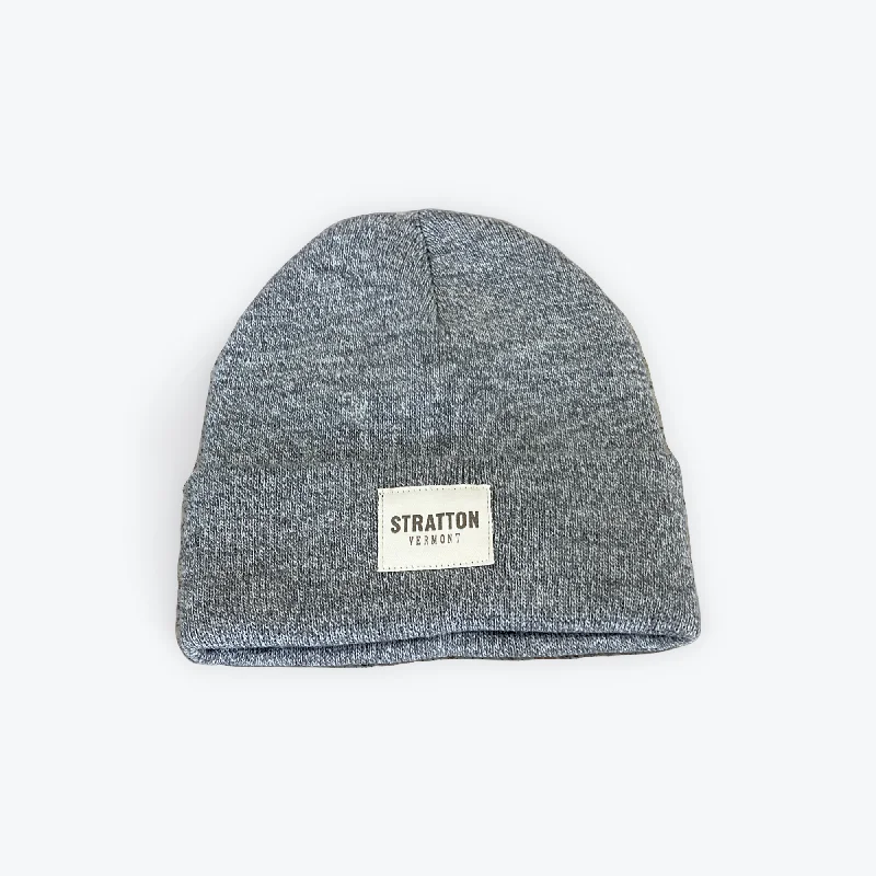 Vintage cap with distressed logo detail -Stratton Beanie