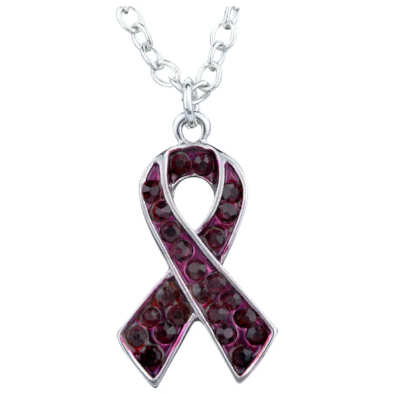 Stunning necklaces and pendants with ruby and diamond combinations for a luxurious effect-Save Memories Share Hope™ Alzheimer's Necklace!