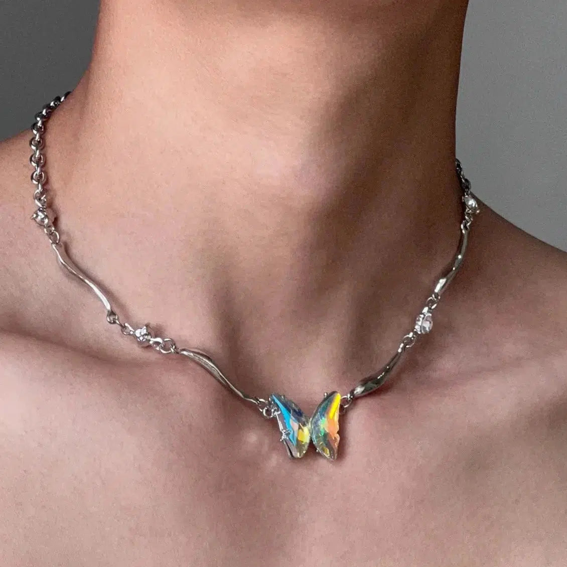 Beautiful necklaces and pendants with natural stones for an earthy, organic vibe-Butterfly Pendant Necklace