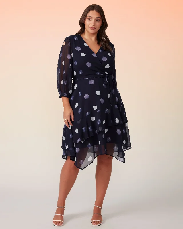 Plus size dresses with sleek silhouettes look sharp -Begin Again Assymm Dress