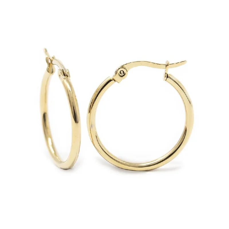 Detachable Drop Earrings with Charms -Drop earrings for bridesmaids for special occasions -Stainless Steel 25MM Hoop Earrings Gold Plated