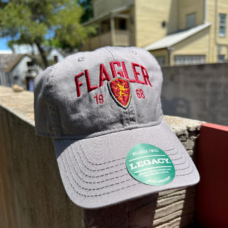 Leather trucker cap for edgy rugged appeal -Grey Flagler 1968 Relaxed Twill Hat