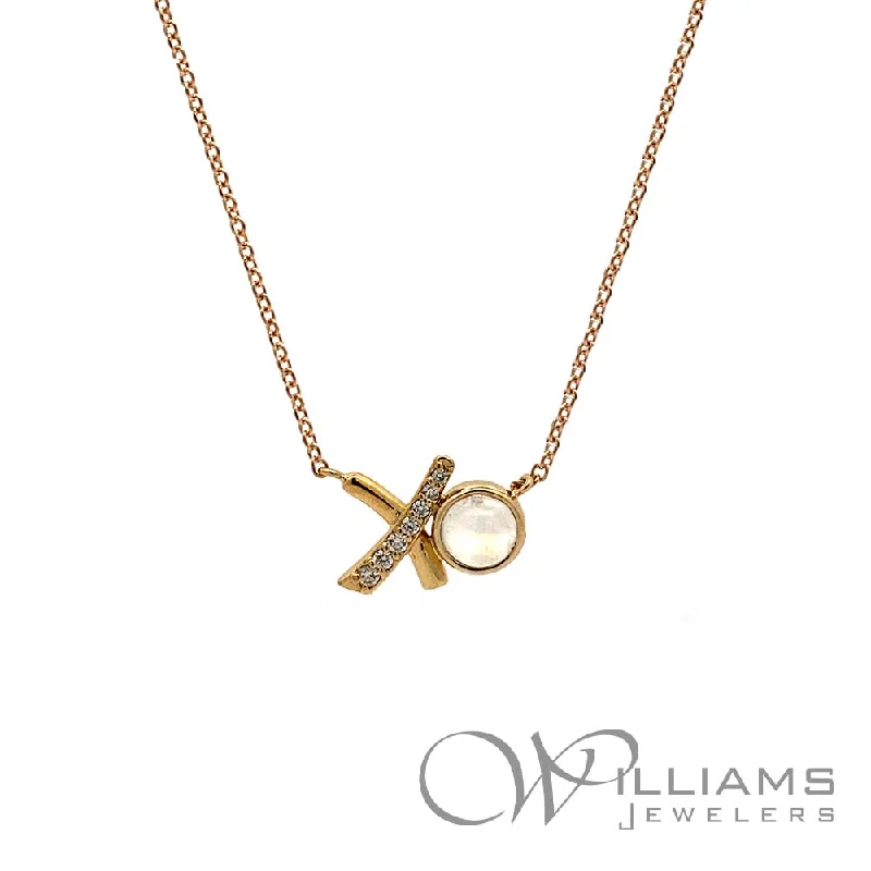 Beautiful necklaces and pendants with diamond-encrusted designs for maximum sparkle-Williams Signature 14 Karat Moonstone Necklace