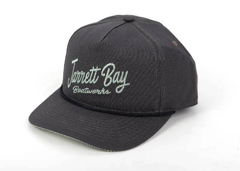 Wool sports cap for chilly game nights -Jarrett Bay Script Twill Hat