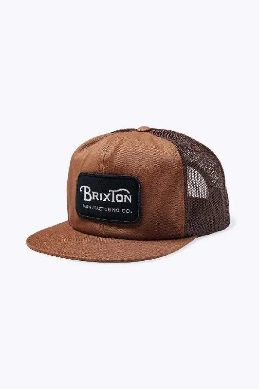 Bright red cap for standout team spirit -Grade Trucker Hat - Brown/Brown