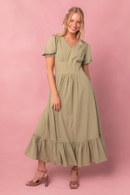 Plus size dresses with comfy flows feel gentle -Brooke Dress - FINAL SALE