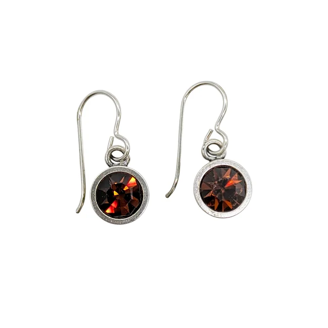 Drop Earrings with Animal Motifs -Drop earrings with opal stones for a dreamy look -Polaris Crystal Earrings by Patricia Locke — Smoked Topaz