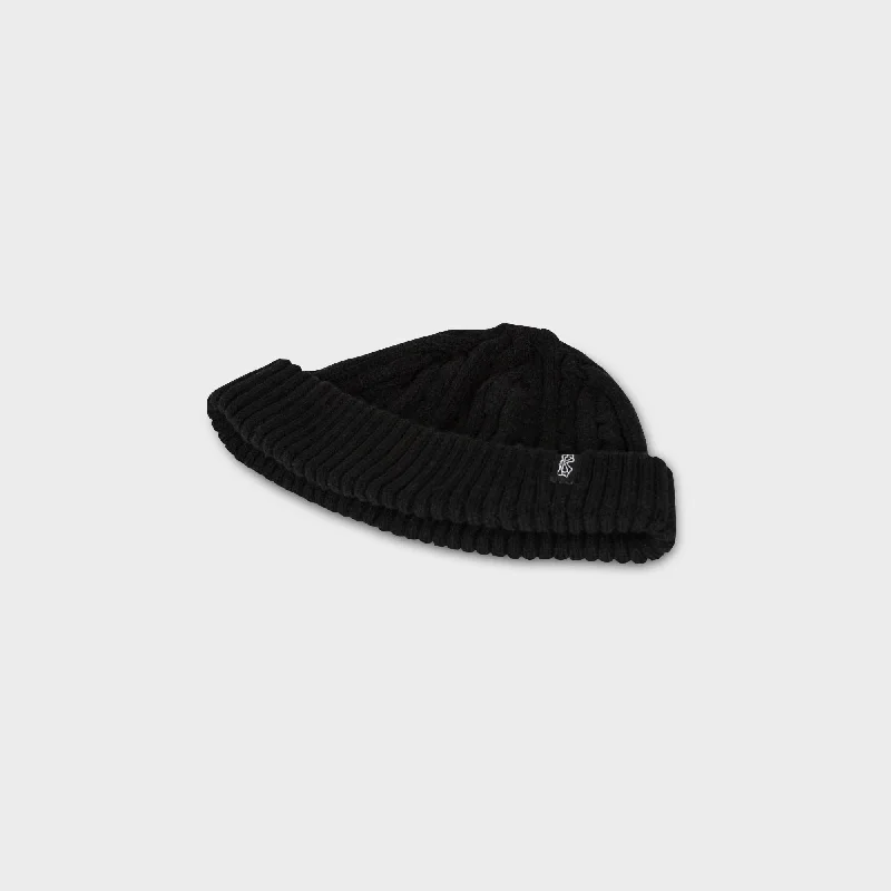 Premium snapback cap with flat bill design -Blackfish - Fisherman Knit Beanie