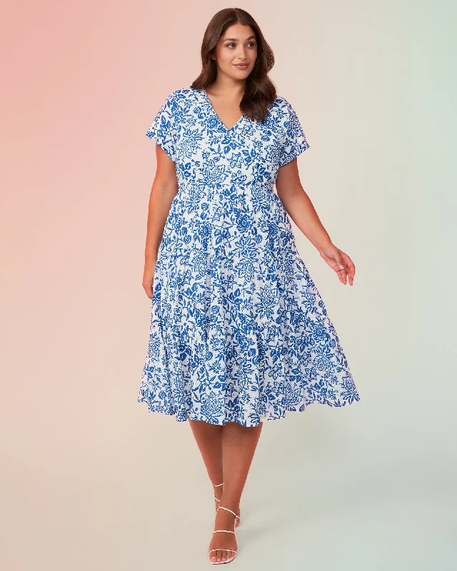 Plus size dresses with classic designs never fade -Cote dAzur Midi Dress