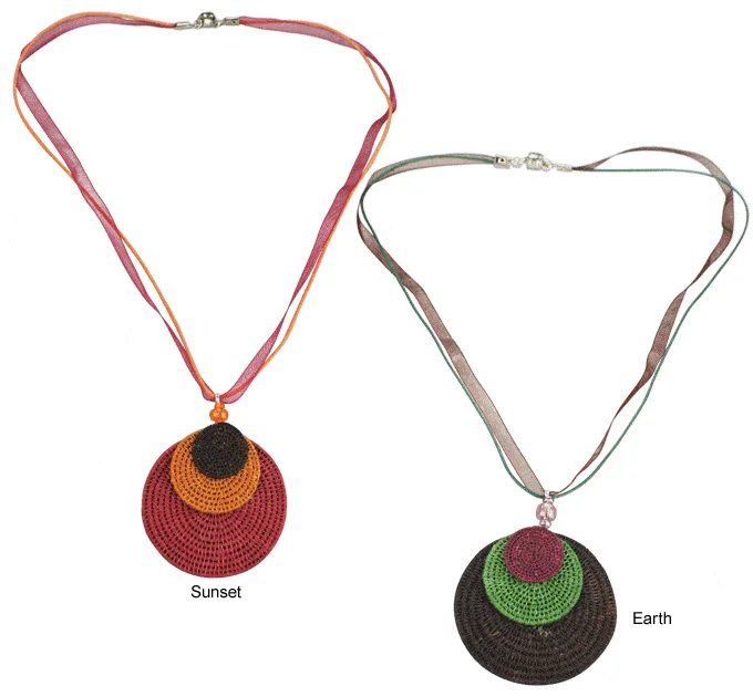 Necklaces and pendants with ocean-inspired designs for a refreshing, beachy feel-Swaziland Eclipsing Disk Necklace