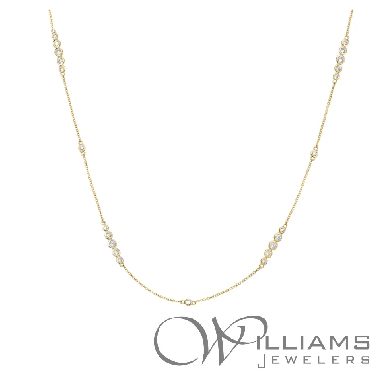 Unique necklaces and pendants with tree of life motifs for nature-inspired elegance-Williams Signature 14 Karat Diamond Necklace