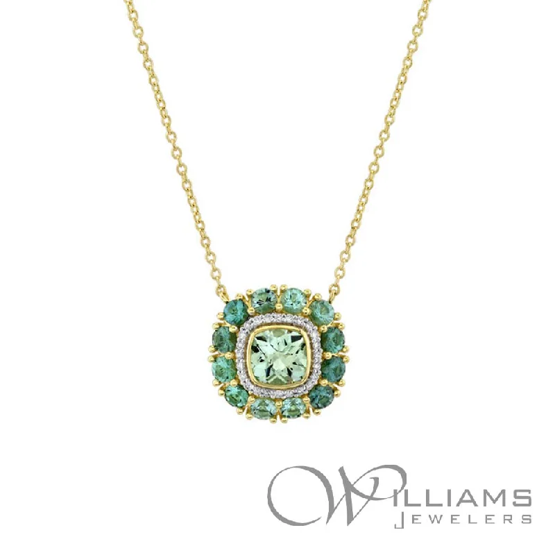 Beautiful necklaces and pendants with natural stones for an earthy, organic vibe-Sloane Street 18 Karat Tourmaline Necklace