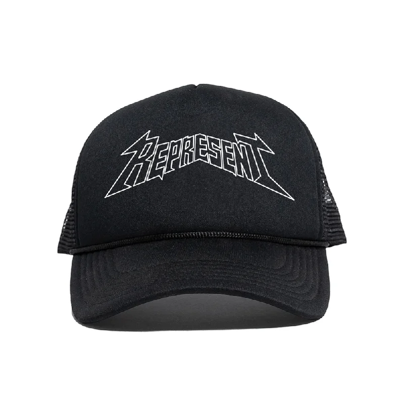 Durable canvas cap for rugged outdoor use -Unleashed Foam X Mesh Trucker Hat [BLACK] NO OTHER SERIES