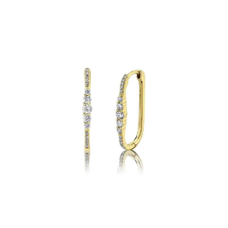 Drop Earrings for Wellness Routine -Drop earrings with a beaded fringe for a boho-chic vibe -0.29 ctw Diamond Hoop Earrings | 10277884