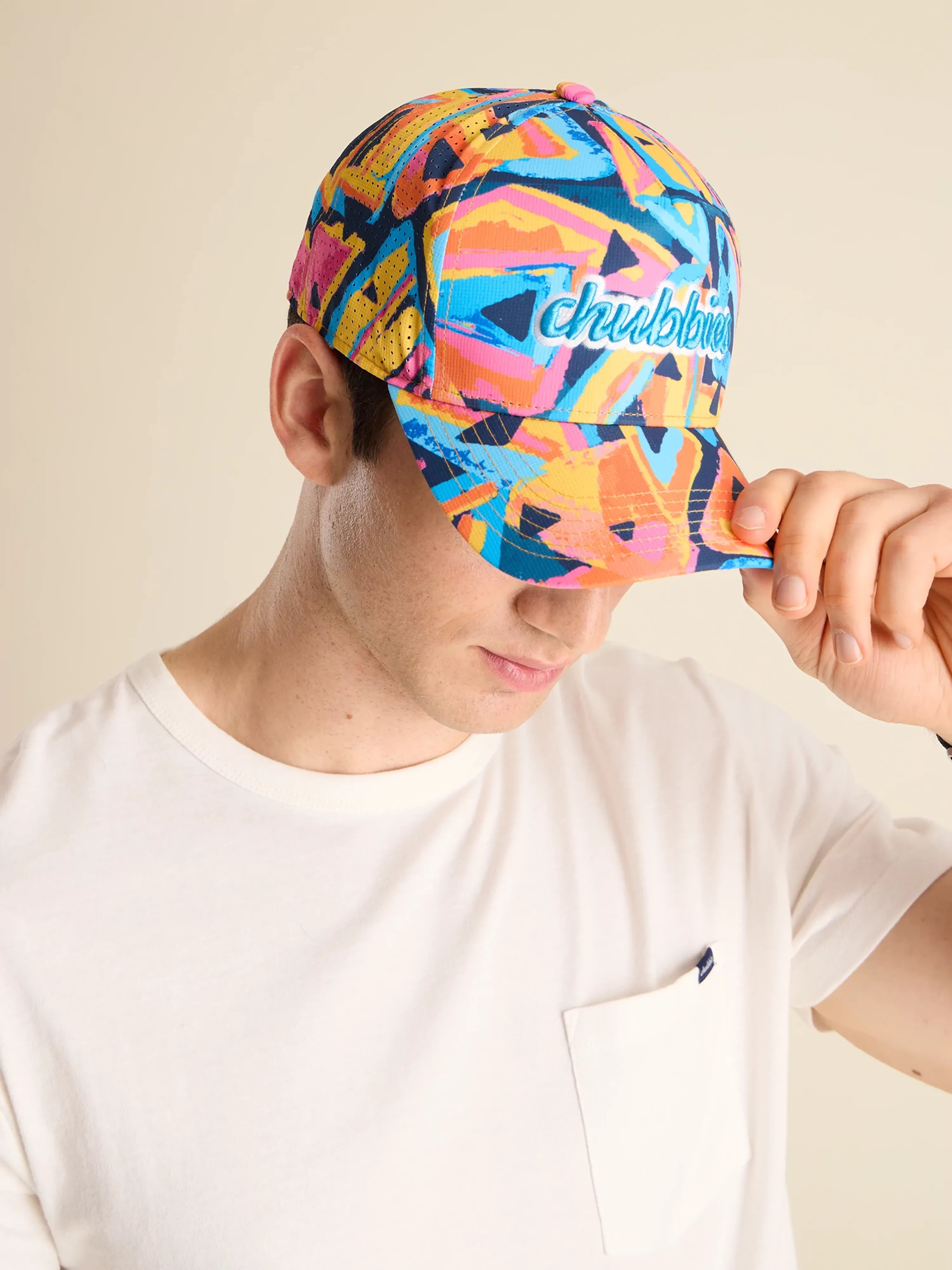 Designer baseball cap for luxury streetwear -The Exploding Nacho (Pinch Hat)