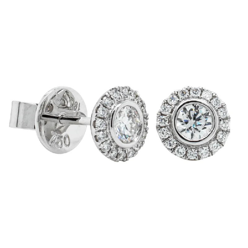 Best hoop earrings with cubic zirconia for a budget-friendly, dazzling look-18ct White Gold Diamond Isla Earrings