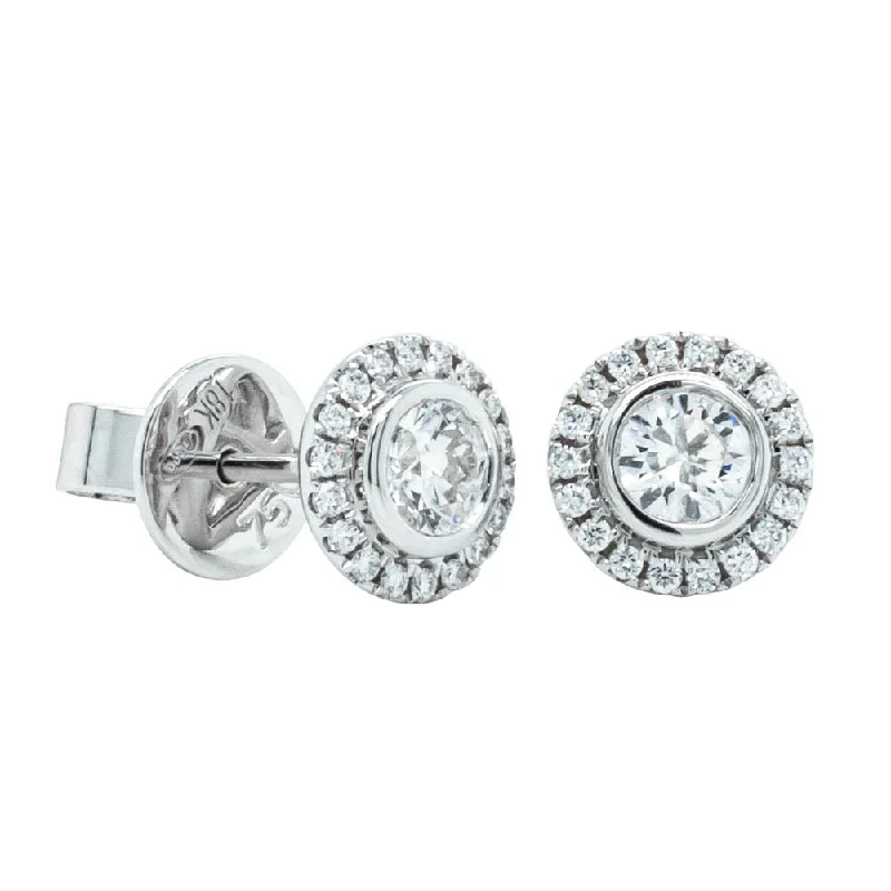 Best hoop earrings with minimal embellishments for a sleek and modern look-18ct White Gold .64ct Diamond Isla Earrings