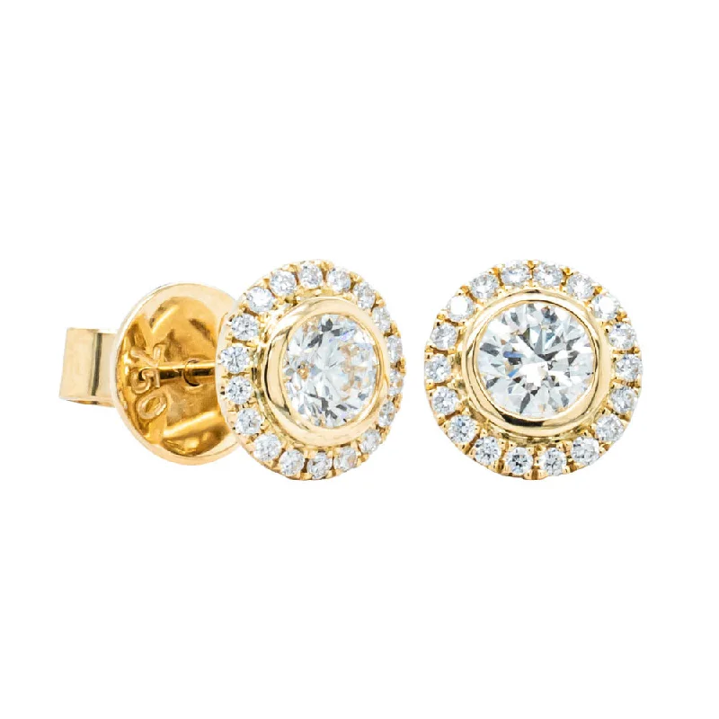 Hoop earrings with satin finishes for a smooth and elegant appearance-18ct Yellow Gold .78ct Diamond Isla Earrings