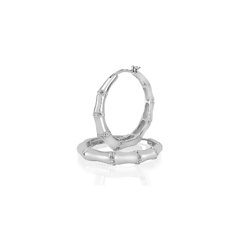 Hoop earrings with circle designs for a classic and timeless shape-Bamboo Earrings