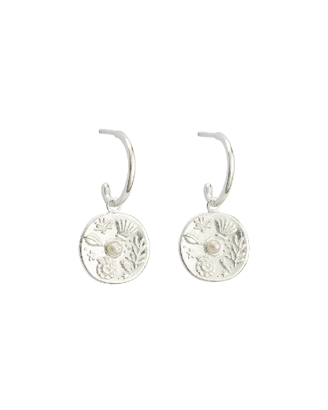 Hoop earrings with polished metal for a shiny and high-quality finish-BY THE SEA HOOPS (STERLING SILVER)