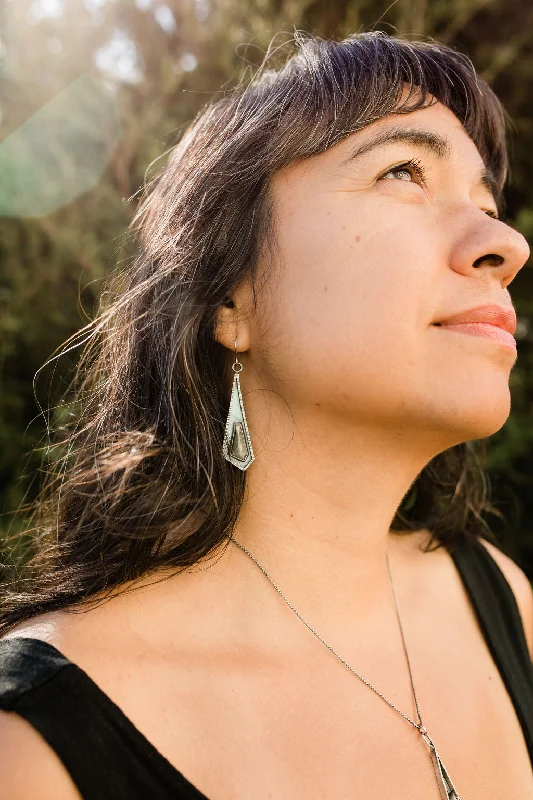 Hoop earrings with resin accents for a bold and colorful design-Chatoyant Grey Quartz Earrings