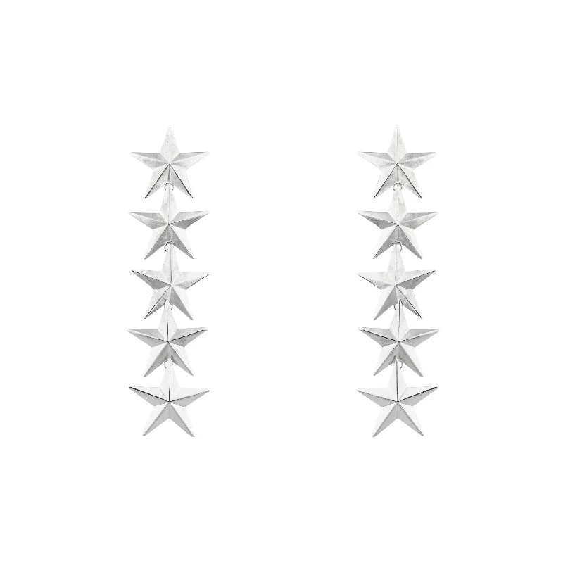 Hoop earrings with multi-tone finishes for a colorful and layered effect-COWGIRL STAR EARRINGS