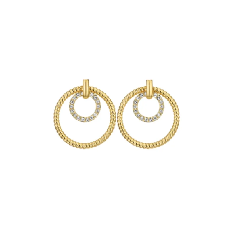 Best hoop earrings with gold for a luxurious and timeless look-Golden Rope Earrings