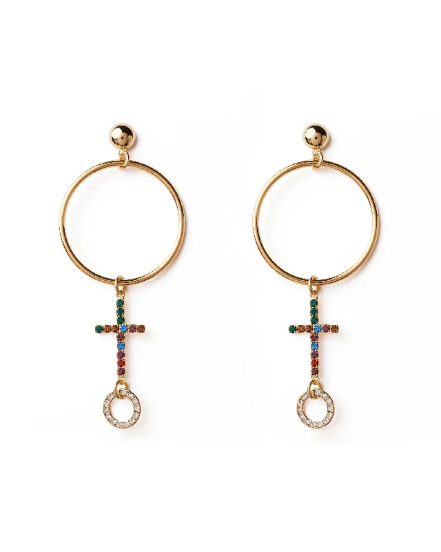 Best hoop earrings with tribal designs for a cultural and exotic aesthetic-HIGH GLORY EARRINGS