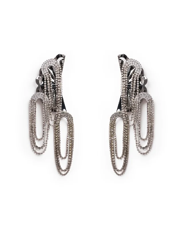 Hoop earrings with diamond-cut surfaces for added sparkle and shine-HIGHLANDS EARRINGS