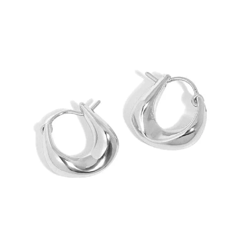 Hoop earrings with dangling charms for a playful and fun look-Hoop Earrings - Agnes