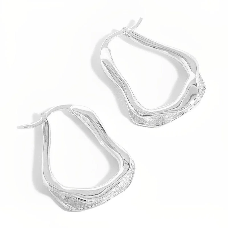 Hoop earrings with polished metal for a shiny and high-quality finish-Hoop Earrings - Nyra